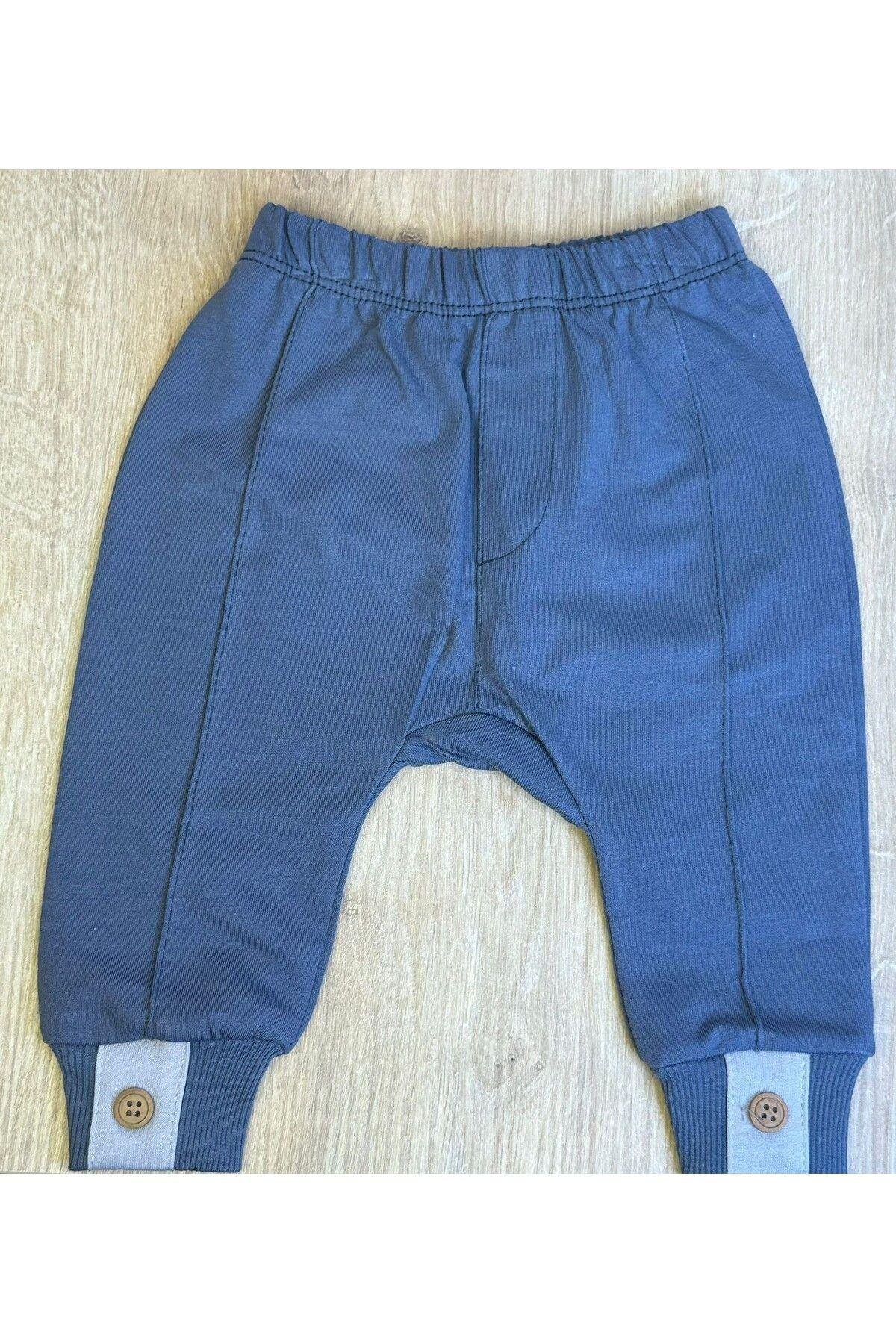 3'Lü Erkek Bebek Çocuk Kapitone Ceket 2 İplik Sweatshirt Ve Pantalon Takım
