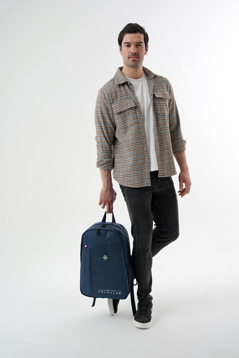 Cambridge Polo Club Hafif Su Geçirmez Günlük Sırt Çantası - Okul Çantası Lacivert