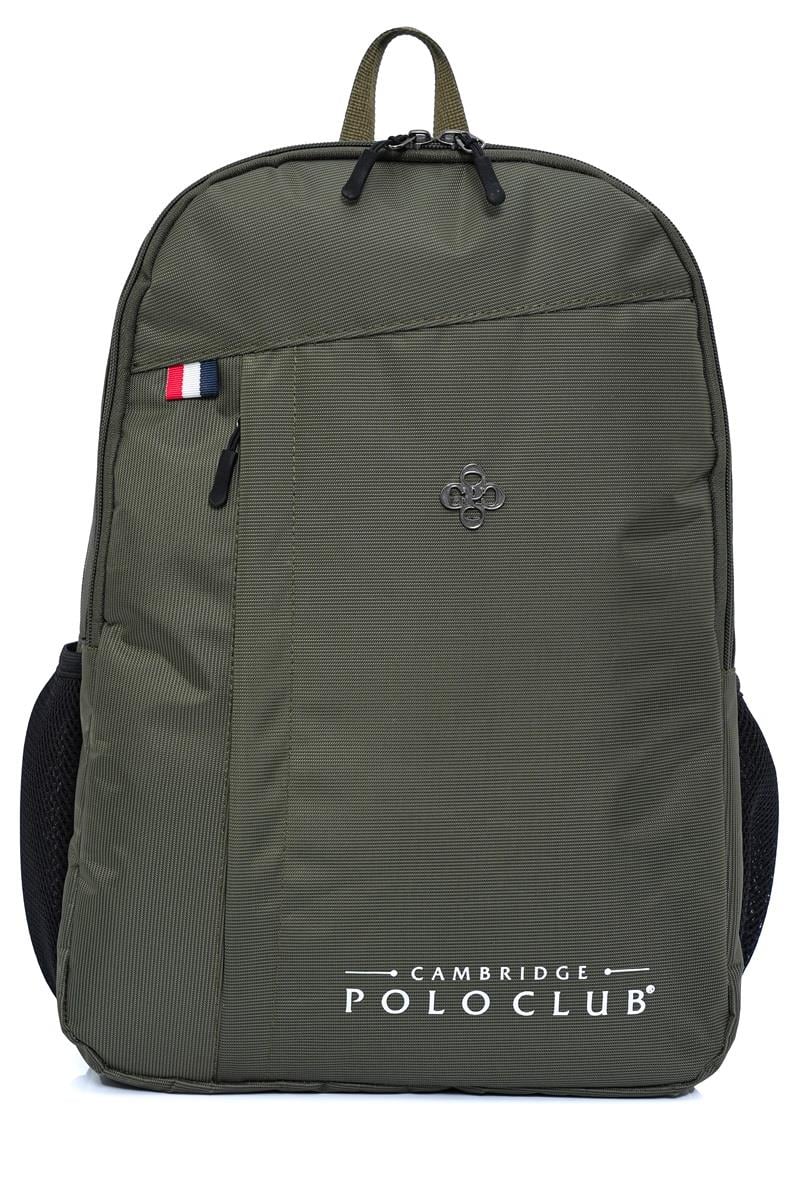 Cambridge Polo Club Hafif Su Geçirmez Günlük Sırt Çantası - Okul Çantası Haki