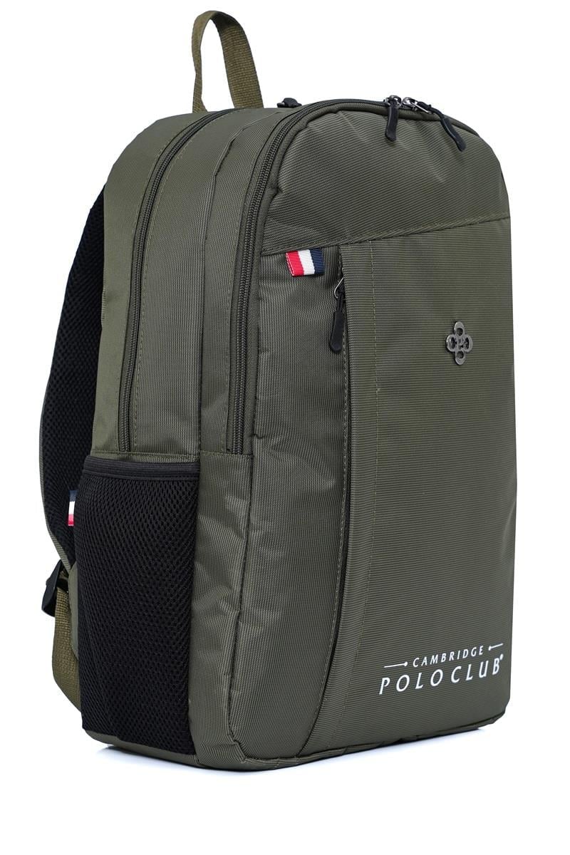 Cambridge Polo Club Hafif Su Geçirmez Günlük Sırt Çantası - Okul Çantası Haki
