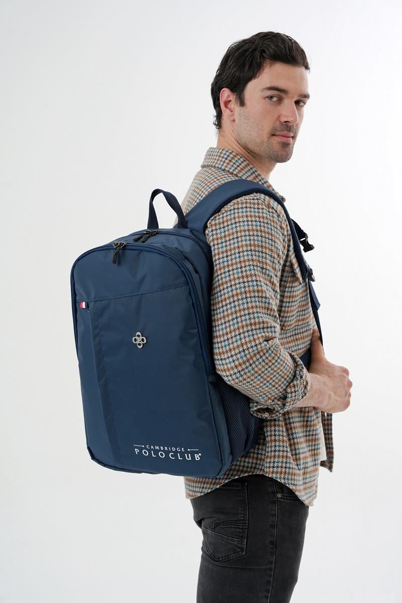 Cambridge Polo Club Hafif Su Geçirmez Günlük Sırt Çantası - Okul Çantası Lacivert