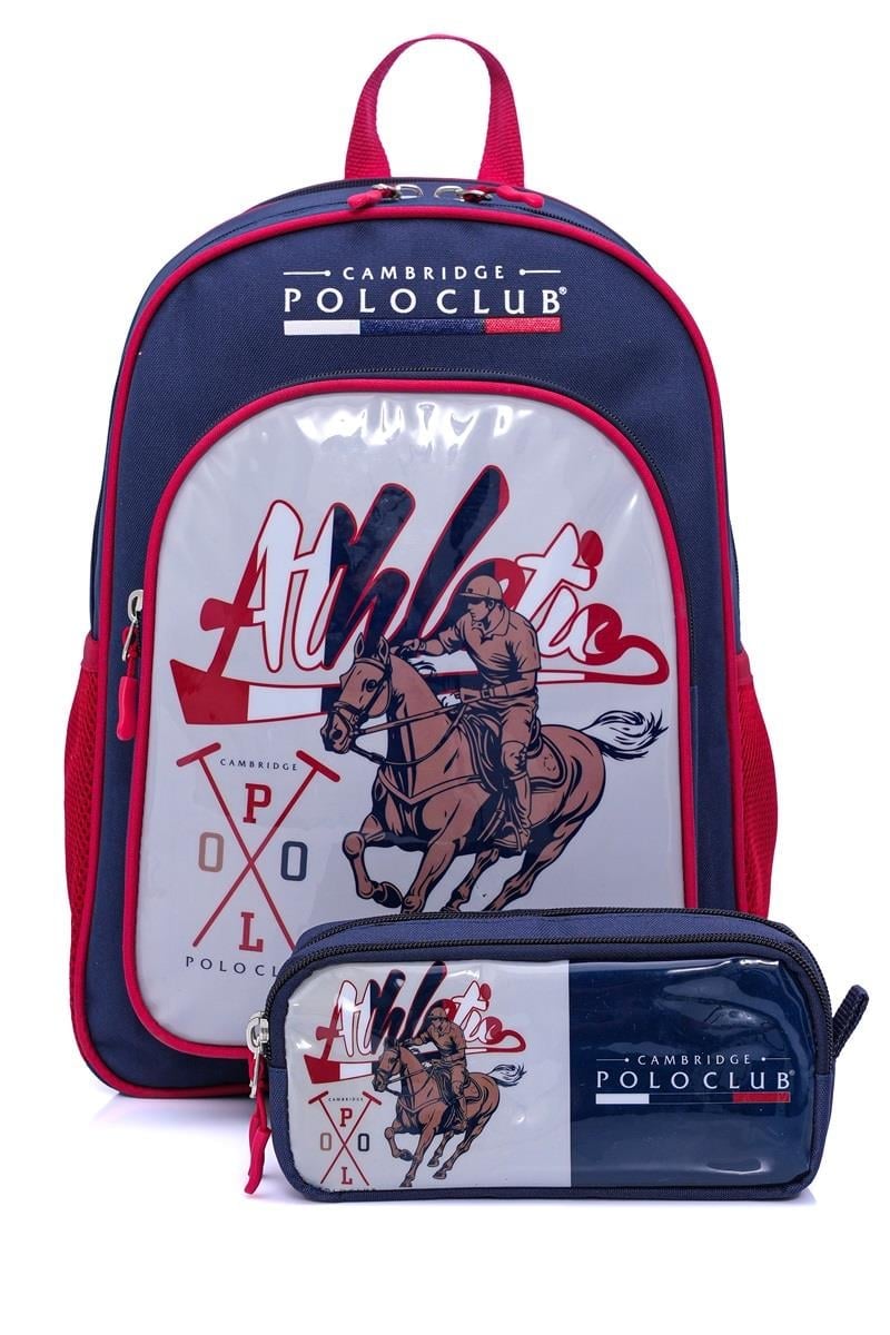 Cambridge Polo Club Lacivert Riders 3'lü  Erkek İlkokul Çanta Seti