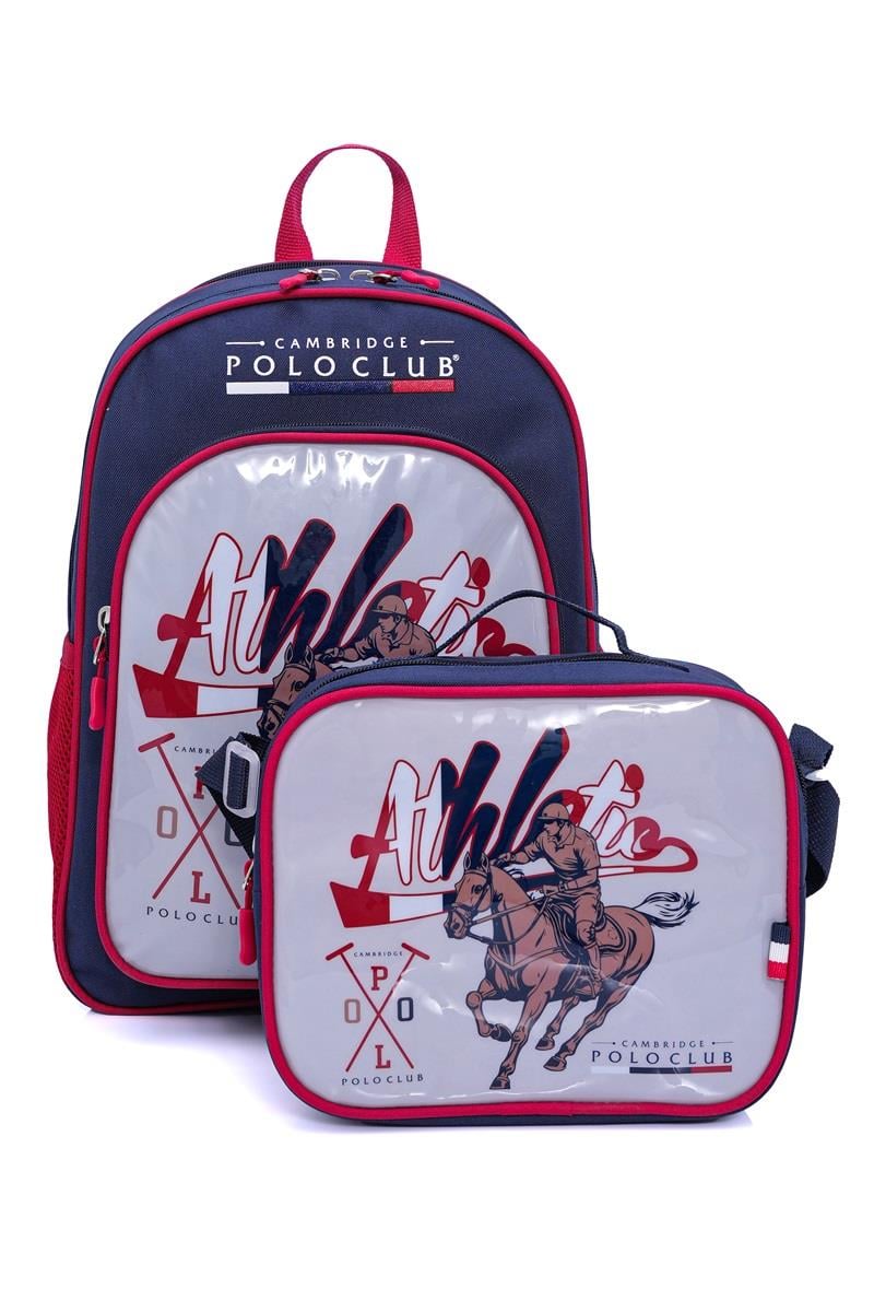 Cambridge Polo Club Lacivert Riders 3'lü  Erkek İlkokul Çanta Seti
