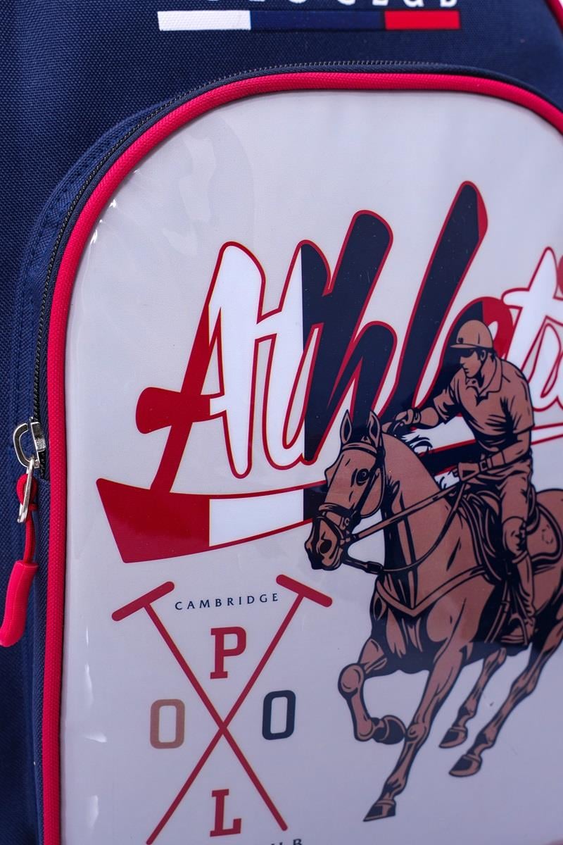 Cambridge Polo Club Lacivert Riders 3'lü  Erkek İlkokul Çanta Seti