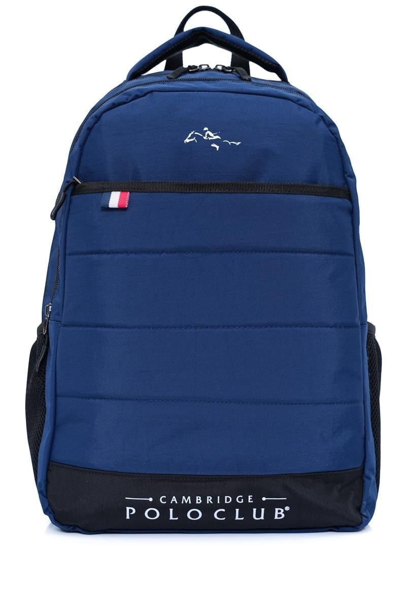 Cambridge Polo Club Minimalist Çok Gözlü Günlük Sırt Çantası - Okul Çantası Lacivert