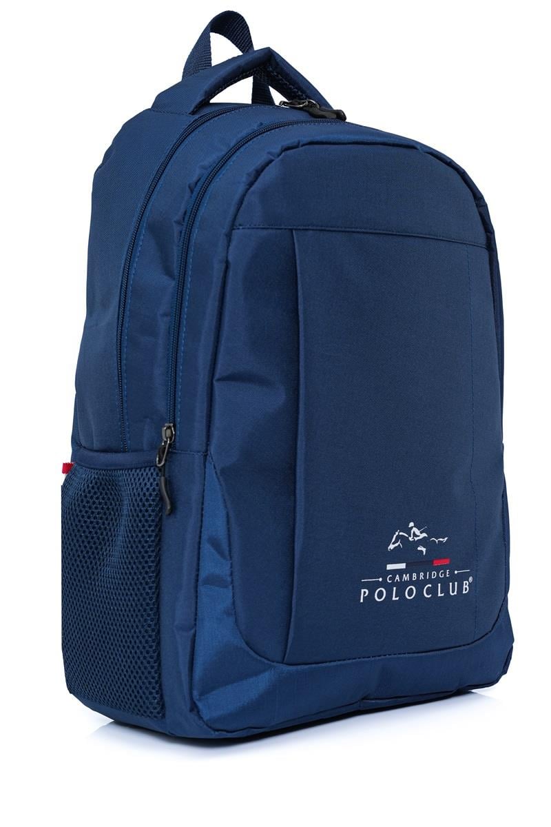Cambridge Polo Club Unisex Çok Gözlü Günlük Sırt Çantası - Okul Çantası Lacivert