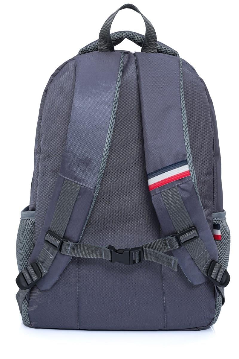 Cambridge Polo Club Unisex Çok Gözlü Günlük Sırt Çantası - Okul Çantası Gri