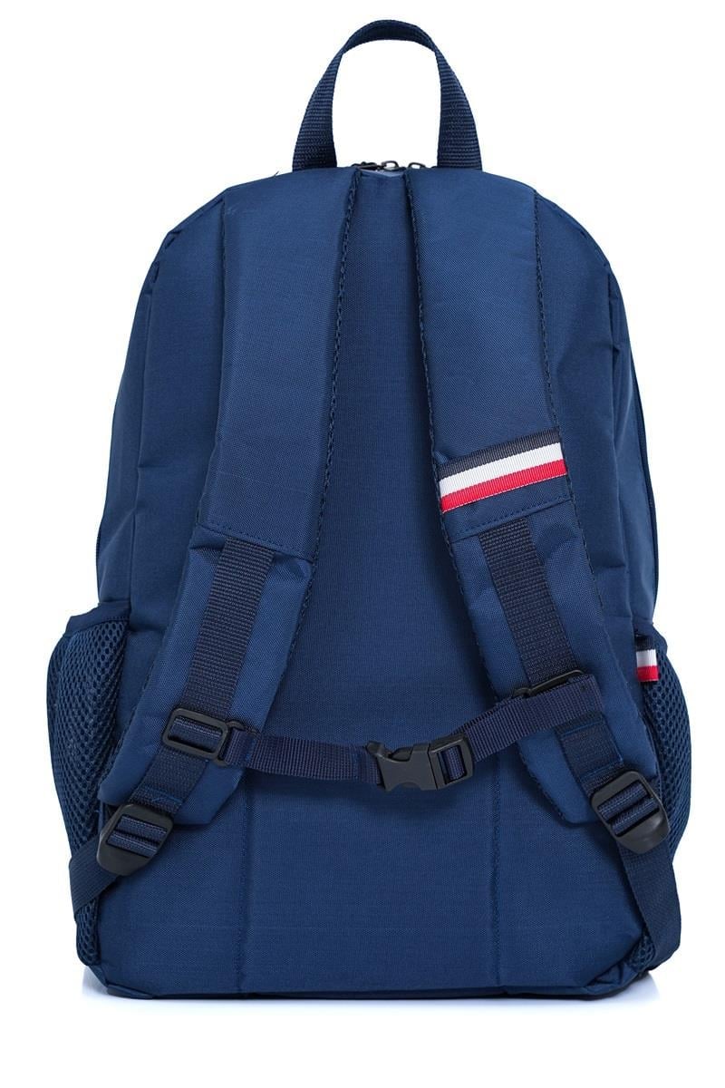 Cambridge Polo Club Unisex Şık Çok Gözlü Günlük Sırt Çantası - Okul Çantası Lacivert