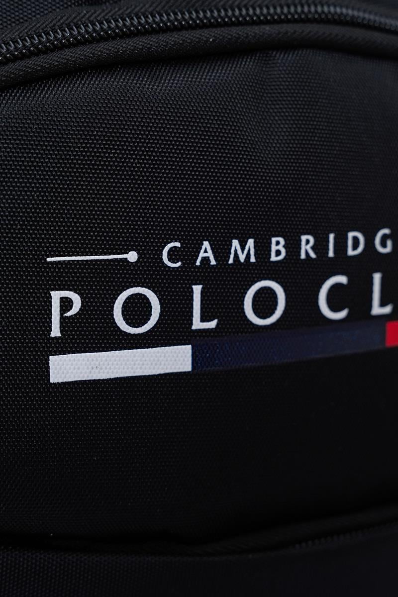 Cambridge Polo Club Unisex Şık Çok Gözlü Günlük Sırt Çantası - Okul Çantası Siyah