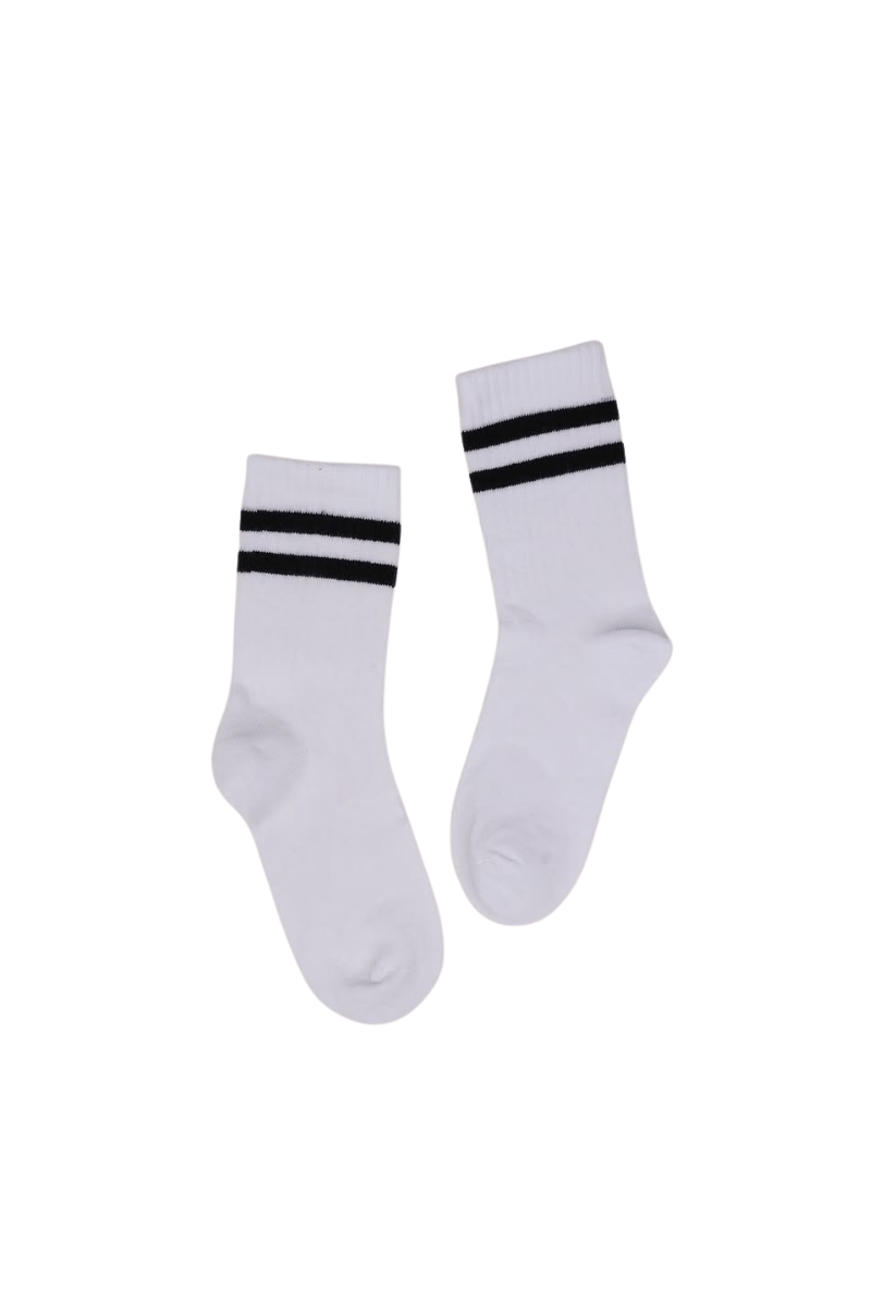 Çocuk Çorap Soket 3 Çift Unisex Beyaz-Siyah-Gri