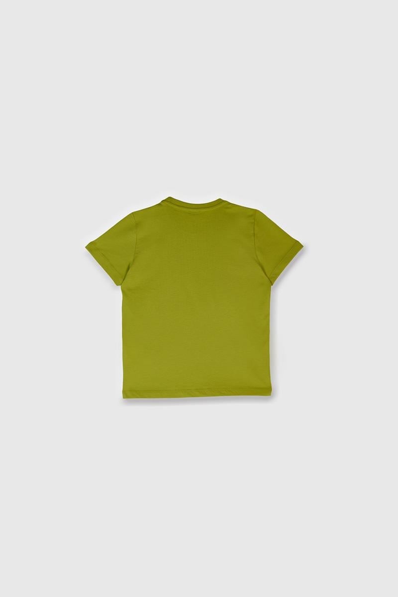 Erkek Çocuk BNT-B21821 Benetton Tshirt YAĞ YEŞİLİ