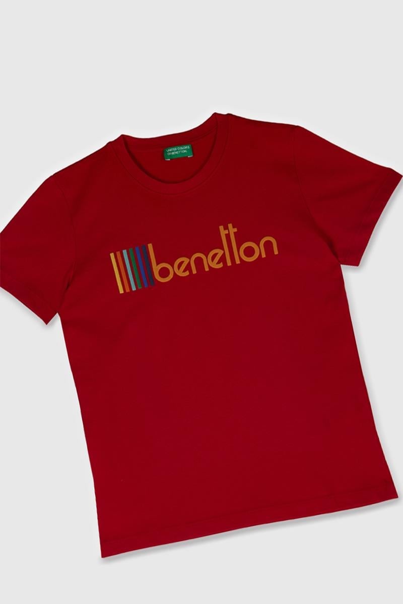 Erkek Çocuk BNT-B21847 Benetton Tshirt KIRMIZI