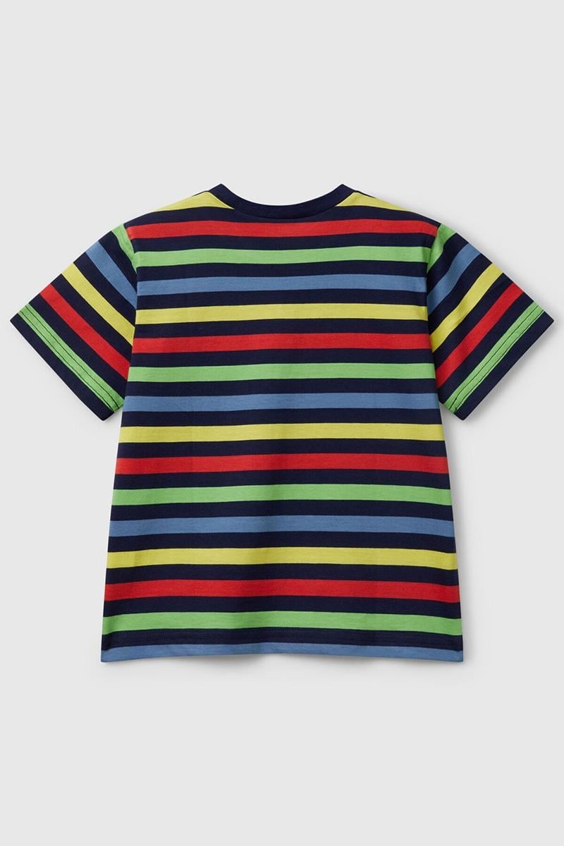 Erkek Çocuk BNT-BB ÇİZGİLİ TSHIRT LACİVERT
