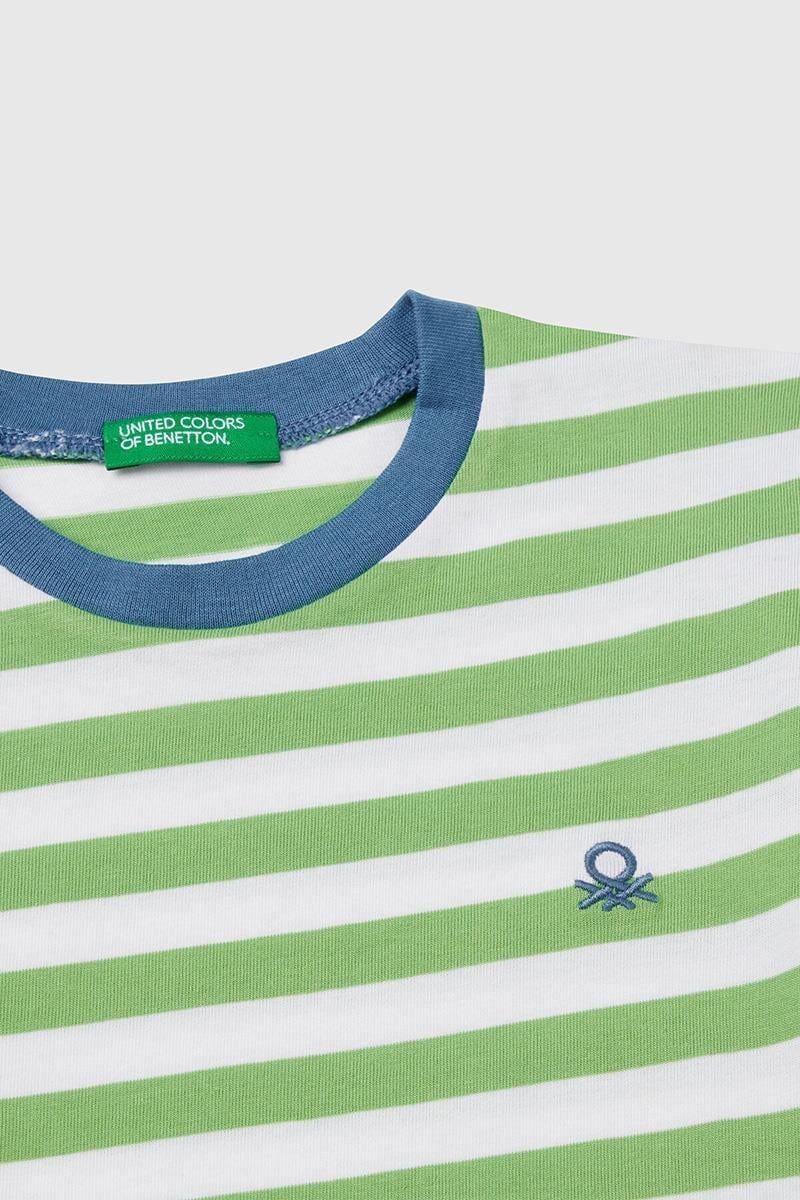 Erkek Çocuk BNT-BB ÇİZGİLİ TSHIRT YEŞİL
