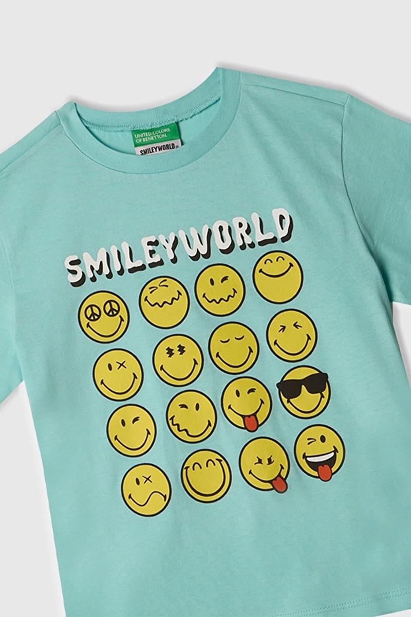 Erkek Çocuk BNT-BB SMILE TSHIRT TURKUAZ