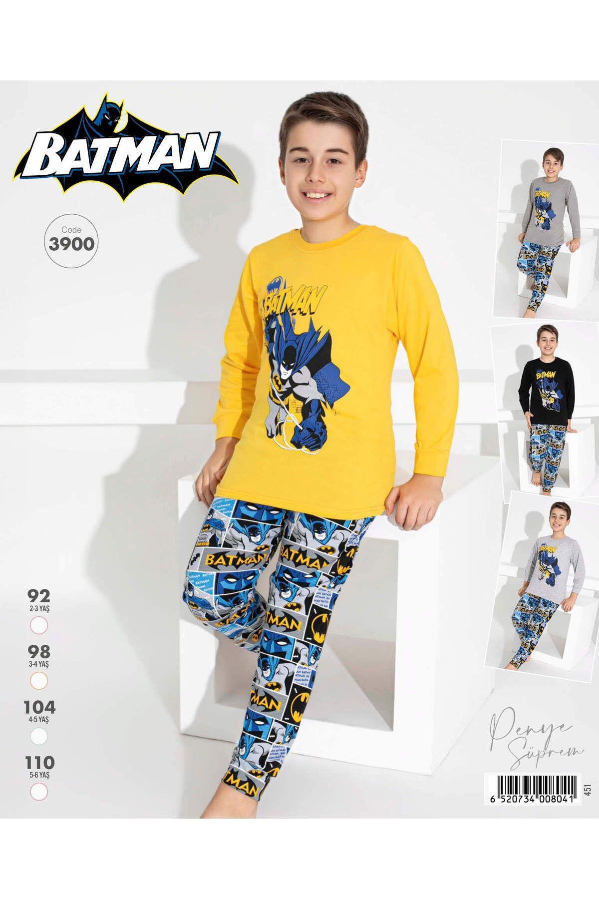 Erkek Çocuk Desenli Uzun Kollu Pijama Takımı
