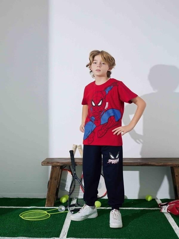 Erkek Çocuk Örümcek Adam Desenli Pijama Takımı