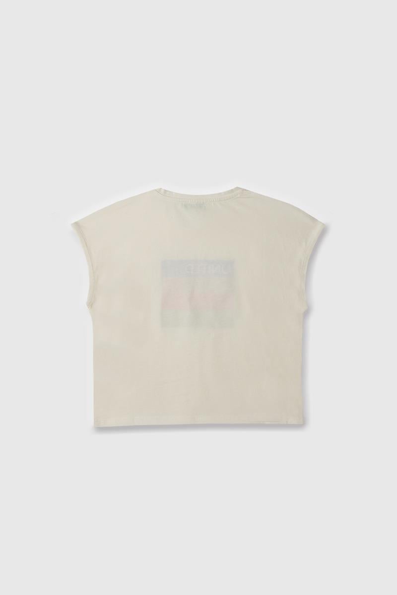 Kız Çocuk BNT-G21766 Benetton Tshirt BEYAZ
