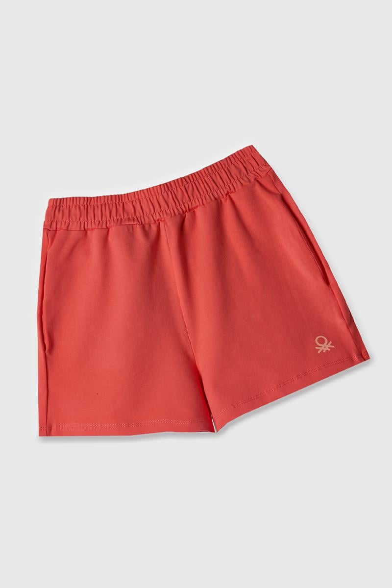 Kız Çocuk BNT-G21795 Benetton Şort MERCAN RENGİ