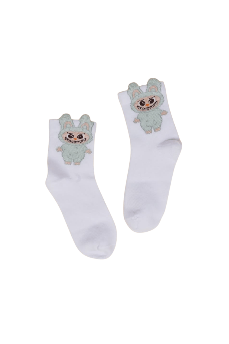 Kız Çocuk Çorap Soket 6 Çift Beyaz-Gri-Pembe-Kahve-Krem-Gülkurusu