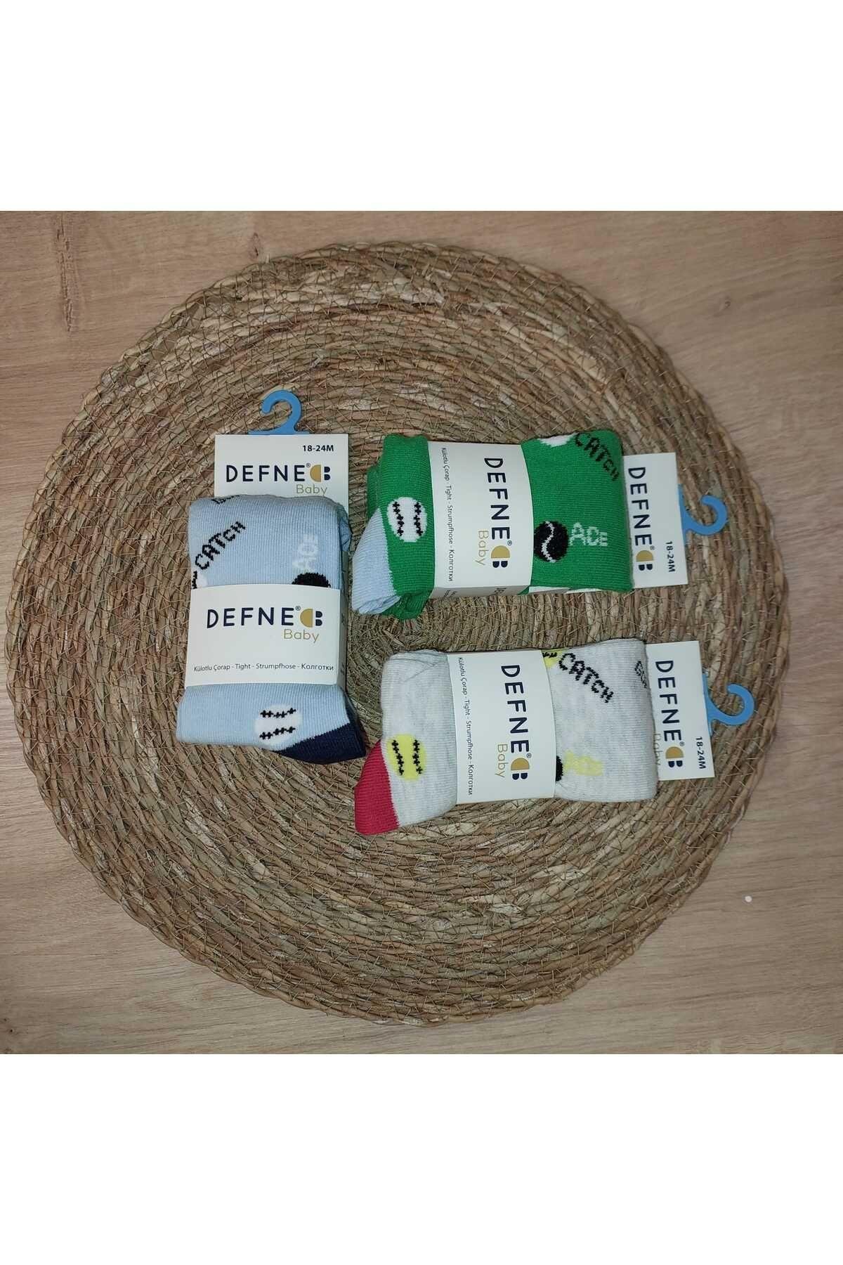 Kopya - 3 Adet Pamuklu Erkek Çocuk Ve Bebek Külotlu Çorap