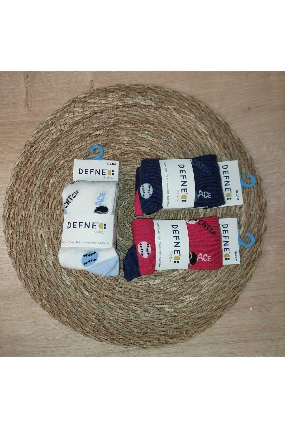 Kopya - 3 Adet Pamuklu Erkek Çocuk Ve Bebek Külotlu Çorap