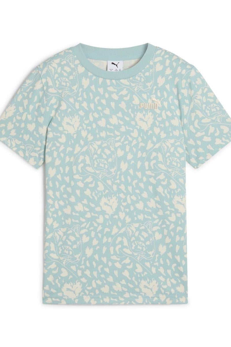 Puma FLAMING LOVE AOP Tee-Modern Mint Tişört-Mint Yeşil