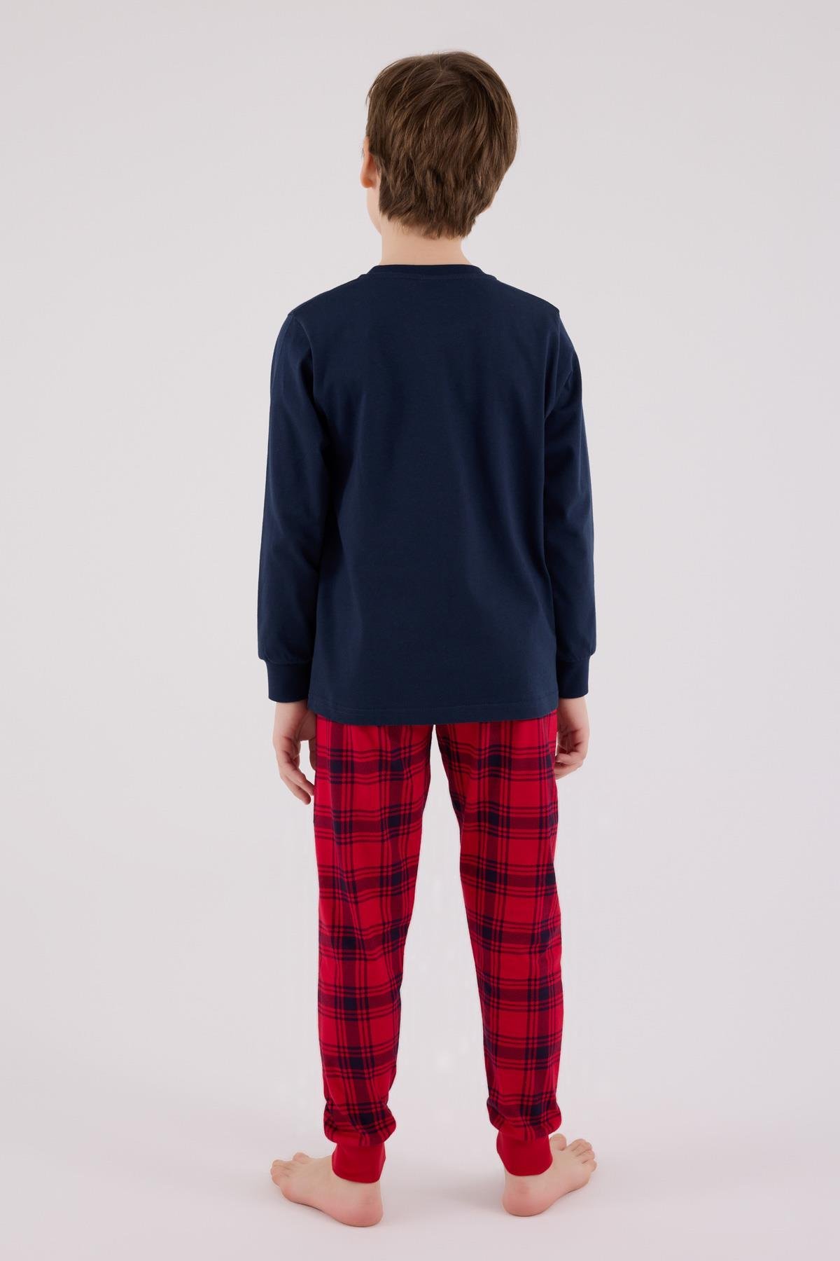 RolyPoly Erkek Çocuk Uzun Kol Pijama Takım Lacivert