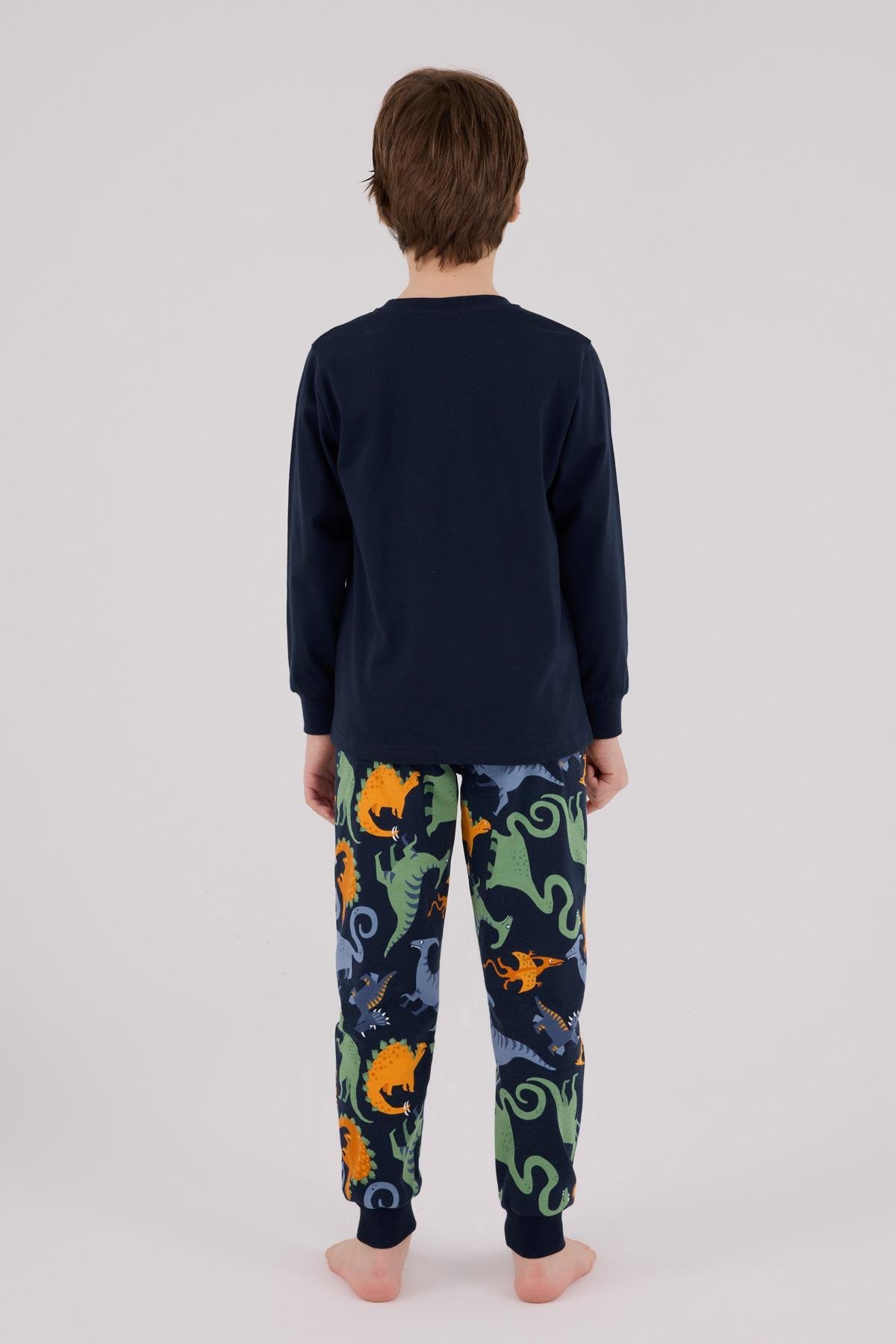 RolyPoly Erkek Çocuk Uzun Kol Pijama Takım Lacivert
