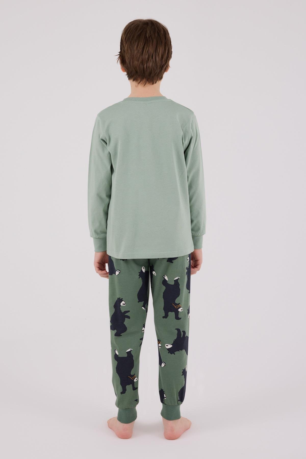 RolyPoly Erkek ÇocukUzun Kol Pijama Takım Yeşil