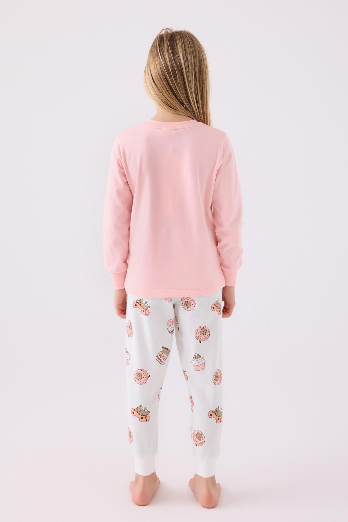RolyPoly Kız Çocuk Uzun Kol Pijama Takım A.Pembe