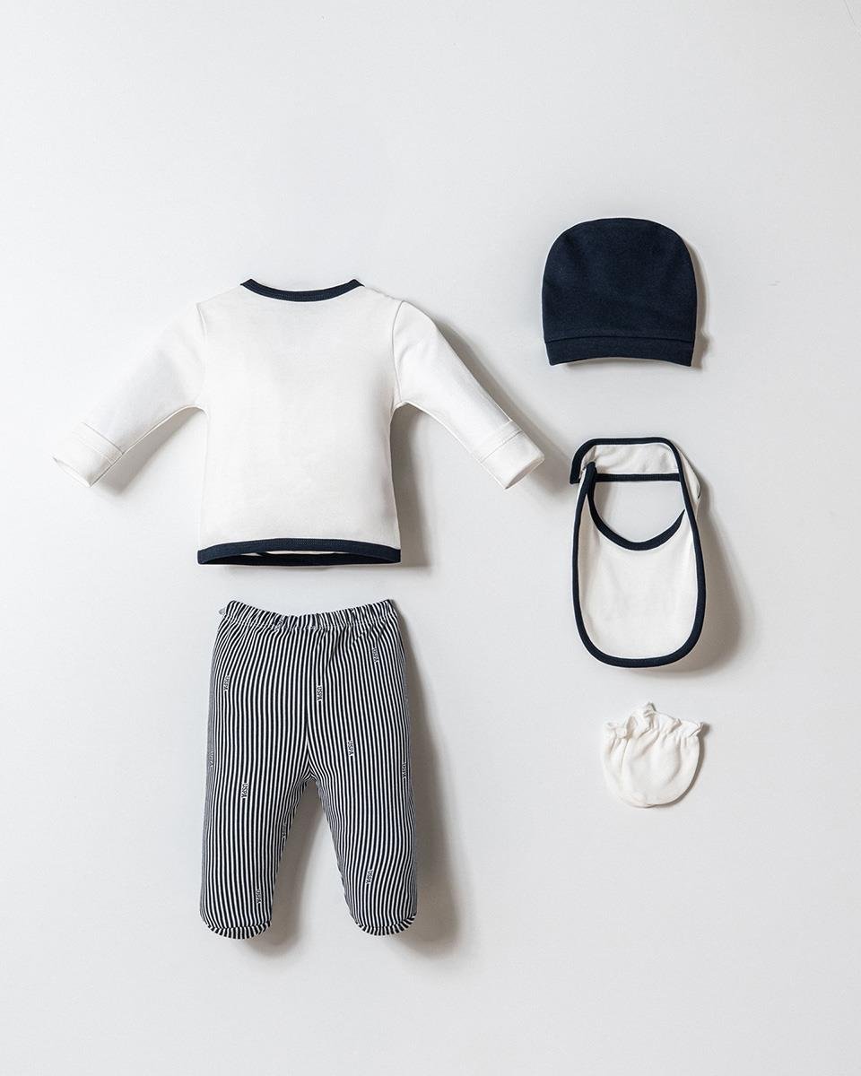 U.S. Polo Assn Kız Bebek  5 li Yenidoğan Takım Beyaz