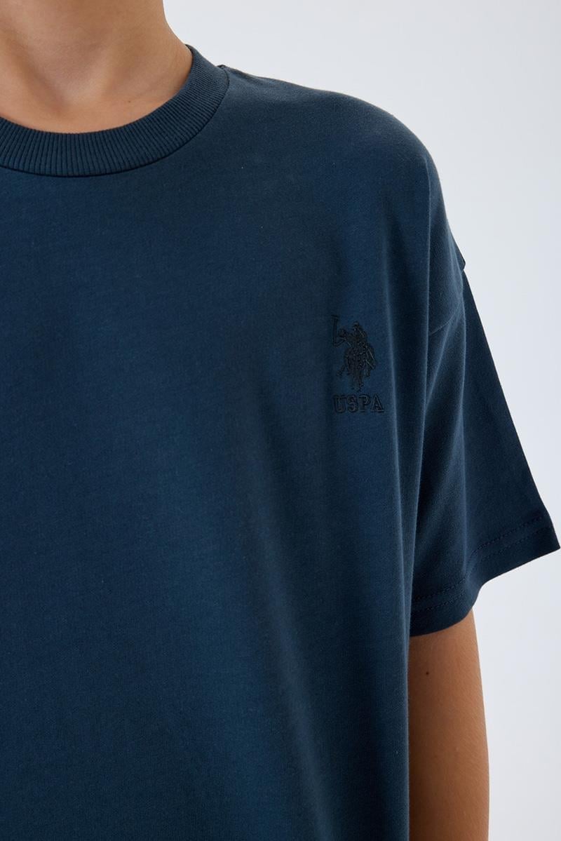 U.S. Polo Assn Erkek Çocuk  2 li Bermuda T-şhirt Takım Gri