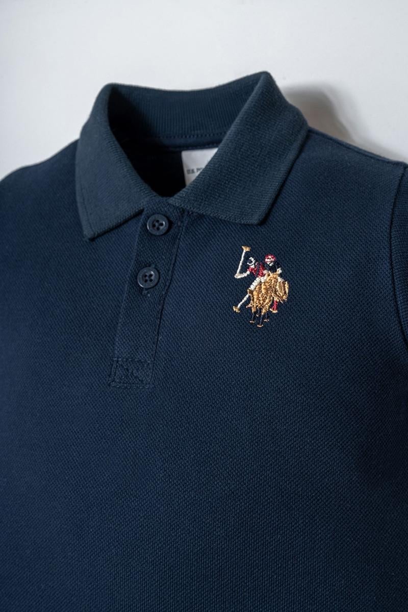 U.S. Polo Assn Erkek Bebek  2 li Şort T-şhirt Takım Lacivert