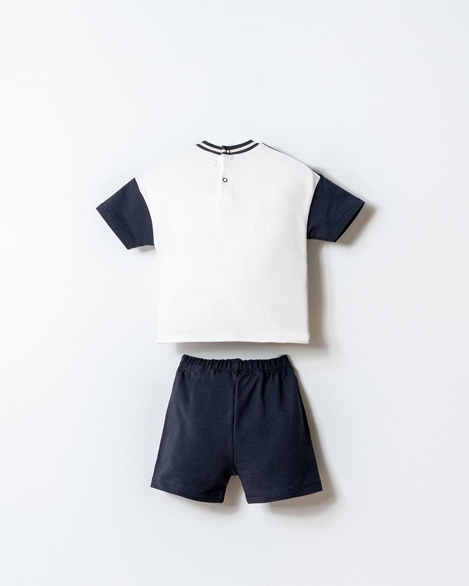 U.S. Polo Assn Erkek Bebek  2 li Şort T-şhirt Takım Füme