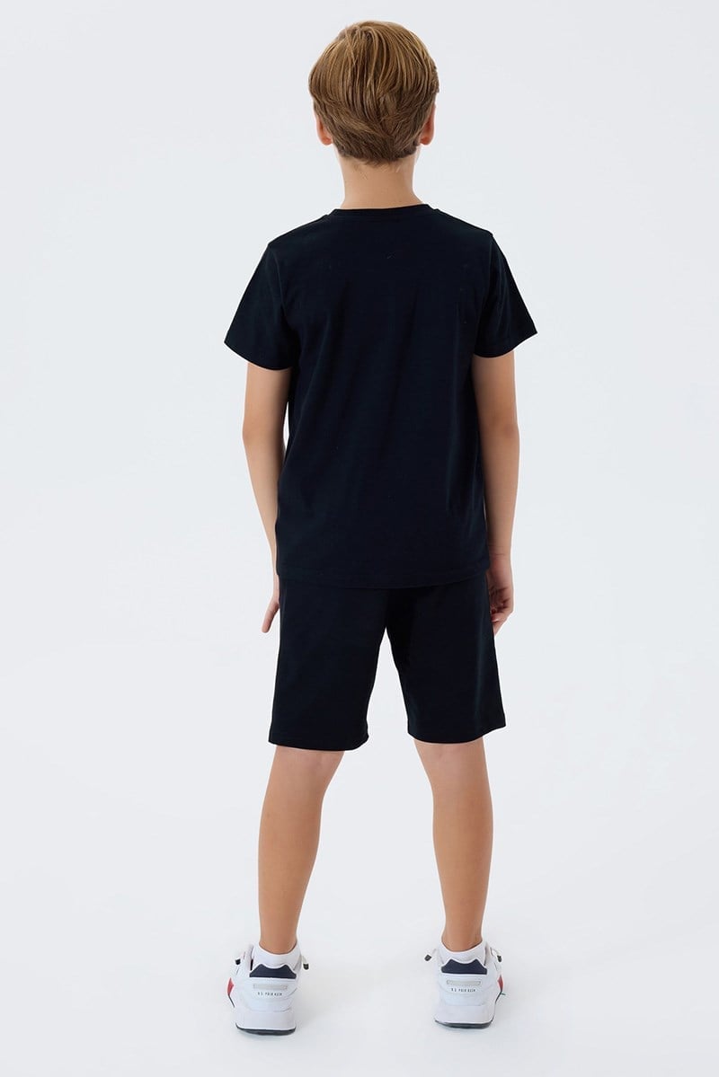 U.S. Polo Assn Erkek Çocuk Bermuda  2'li Takım Siyah