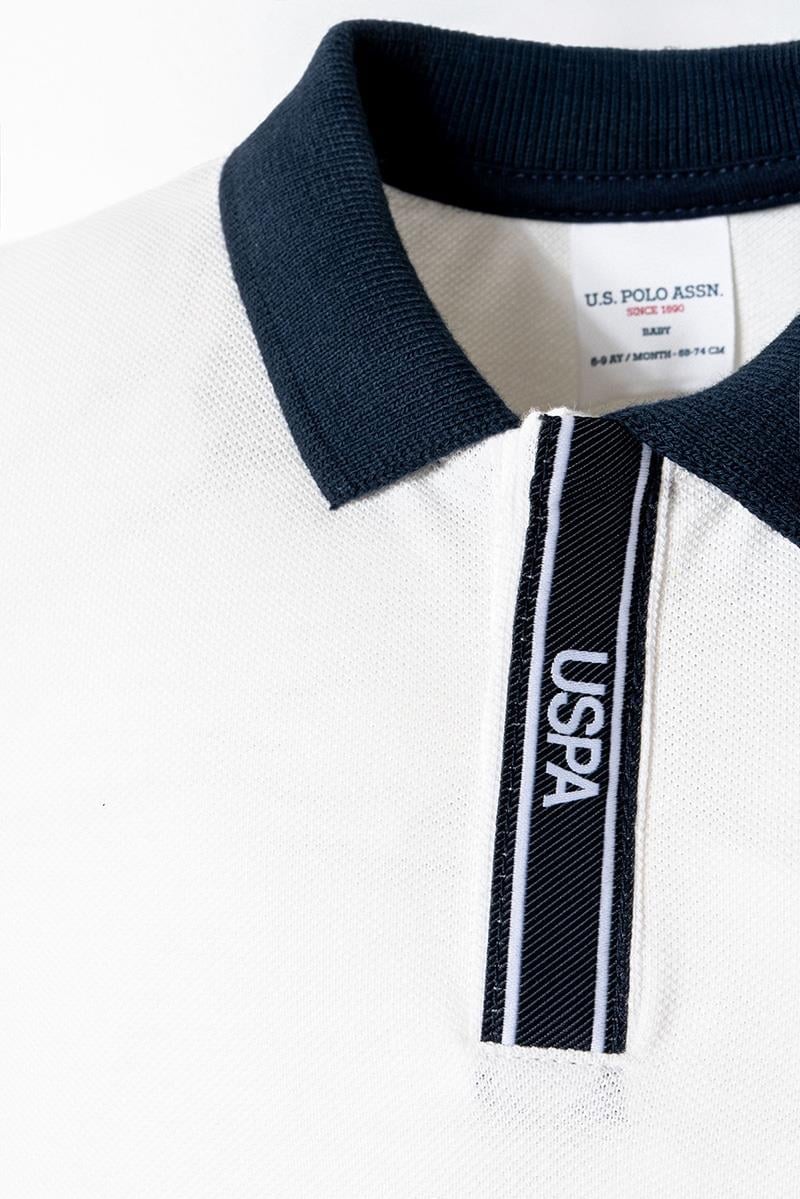 U.S. Polo Assn Erkek Bebek  2 li Şort T-şhirt Takım Beyaz