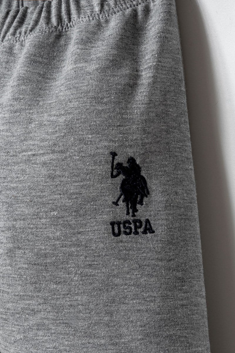 U.S. Polo Assn Erkek Bebek  3'lü Takım Gri Melanj