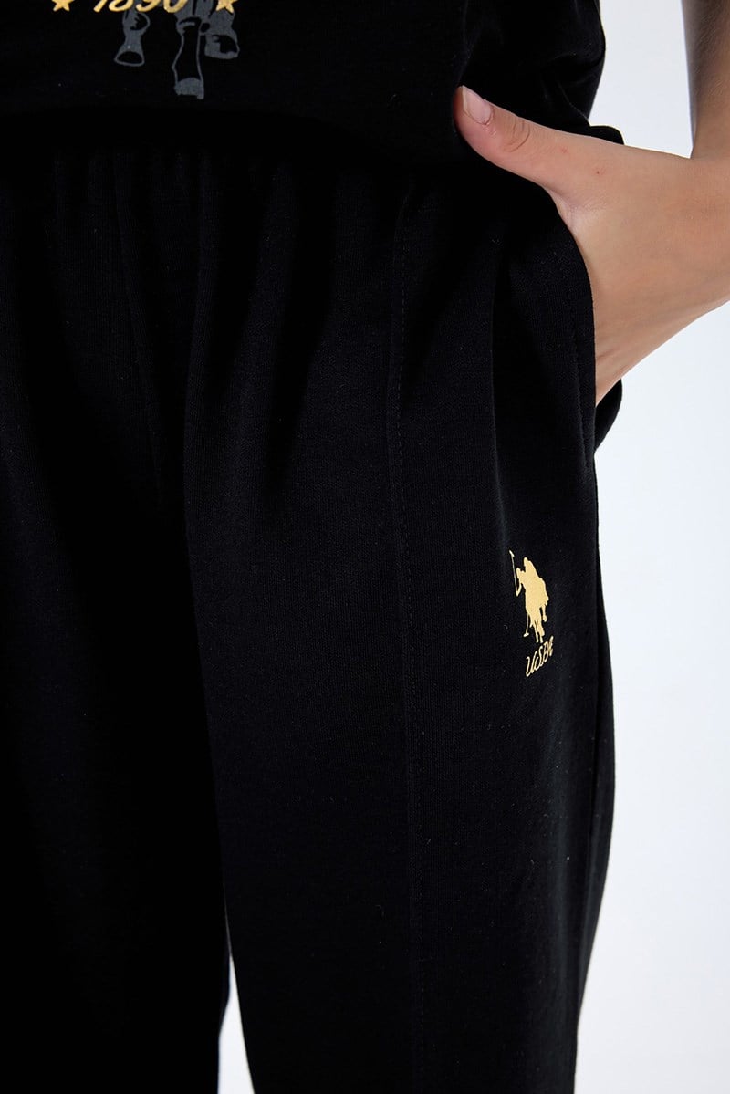 U.S. Polo Assn Kız Çocuk  2'li Takım Siyah