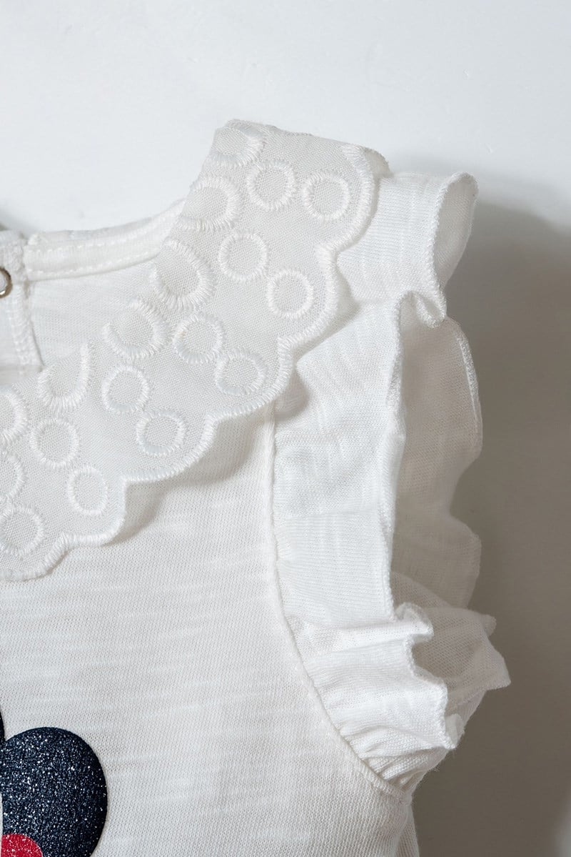 U.S. Polo Assn Kız Bebek  2'li Takım Beyaz