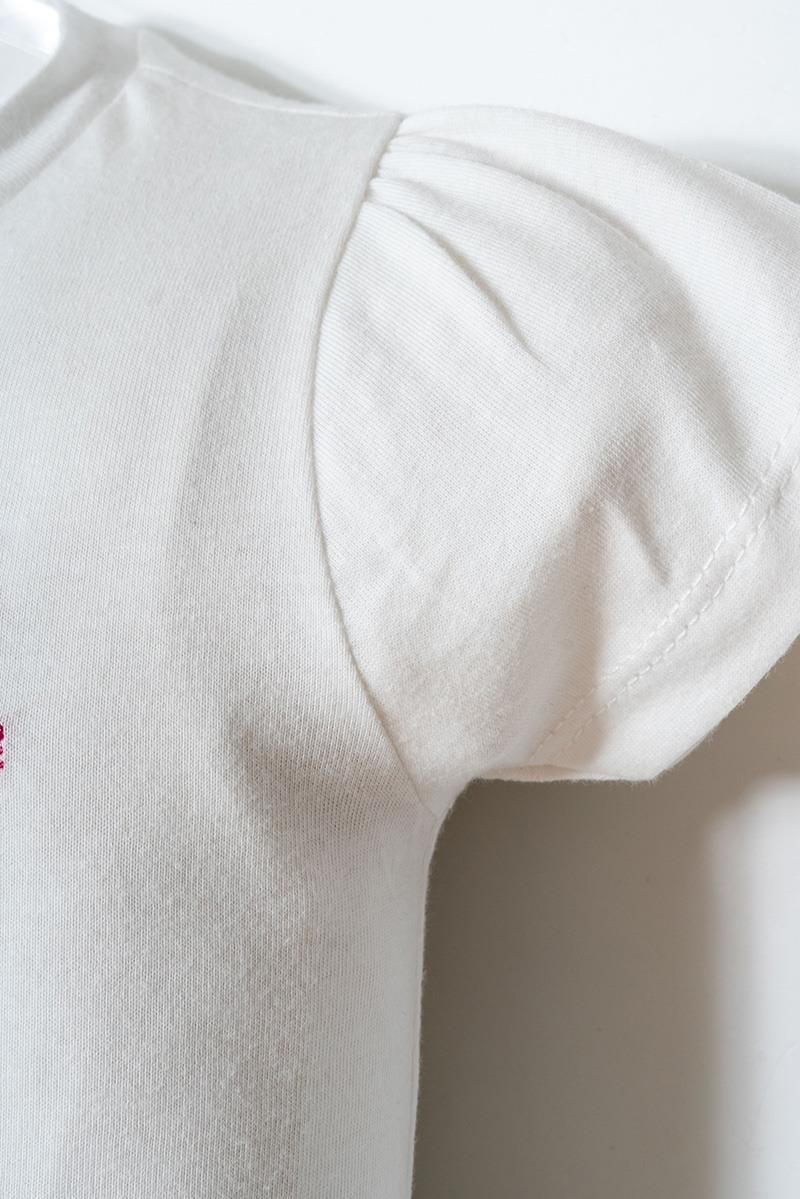 U.S. Polo Assn Kız Bebek  2 li T-şhirt Takım Beyaz