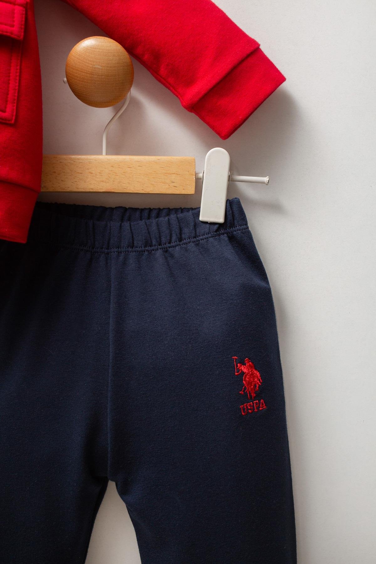 U.S. Polo Assn Erkek Bebek 3'lü Takım Kırmızı