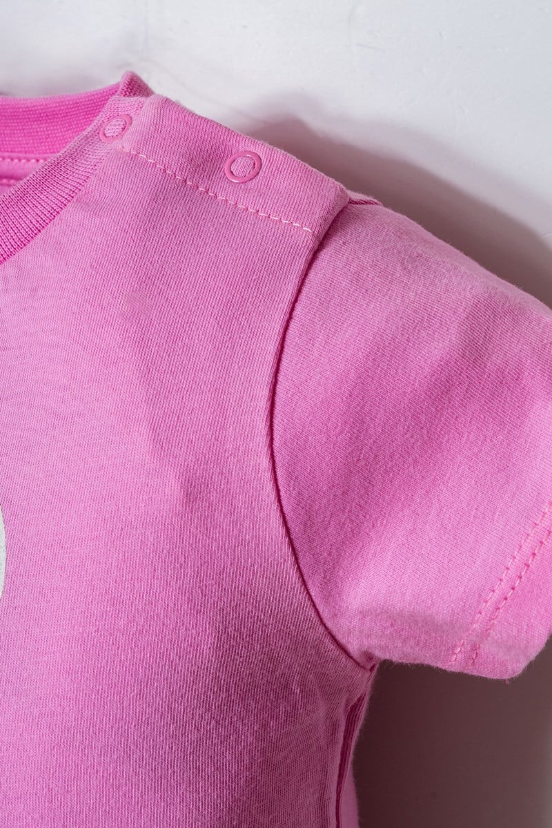 U.S. Polo Assn Kız Bebek 2'li Şort T-şhirt Takım Pembe