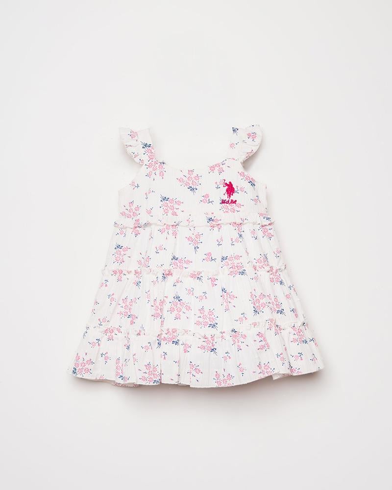 U.S. Polo Assn Kız Bebek Elbise Pembe
