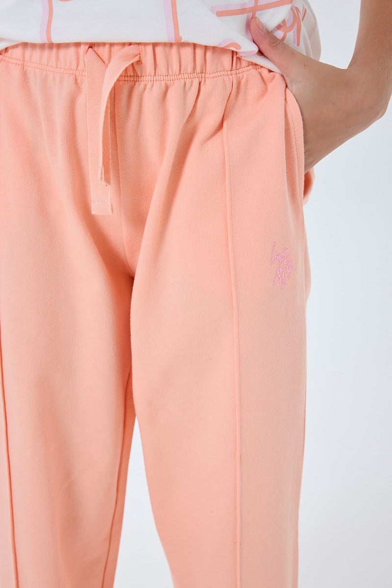 U.S. Polo Assn Kız Çocuk  2'li Takım Somon