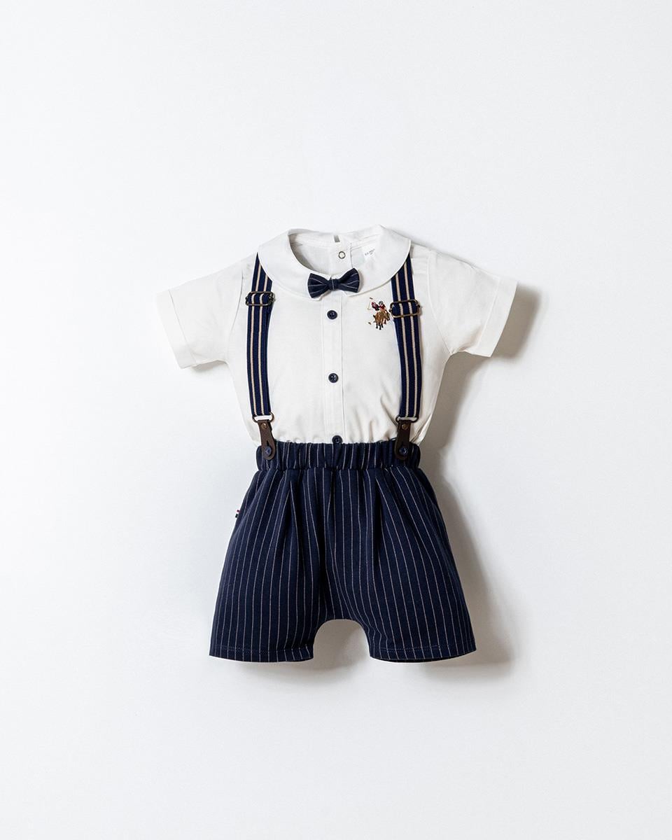 U.S. Polo Assn Erkek Bebek  2 li Takım Beyaz
