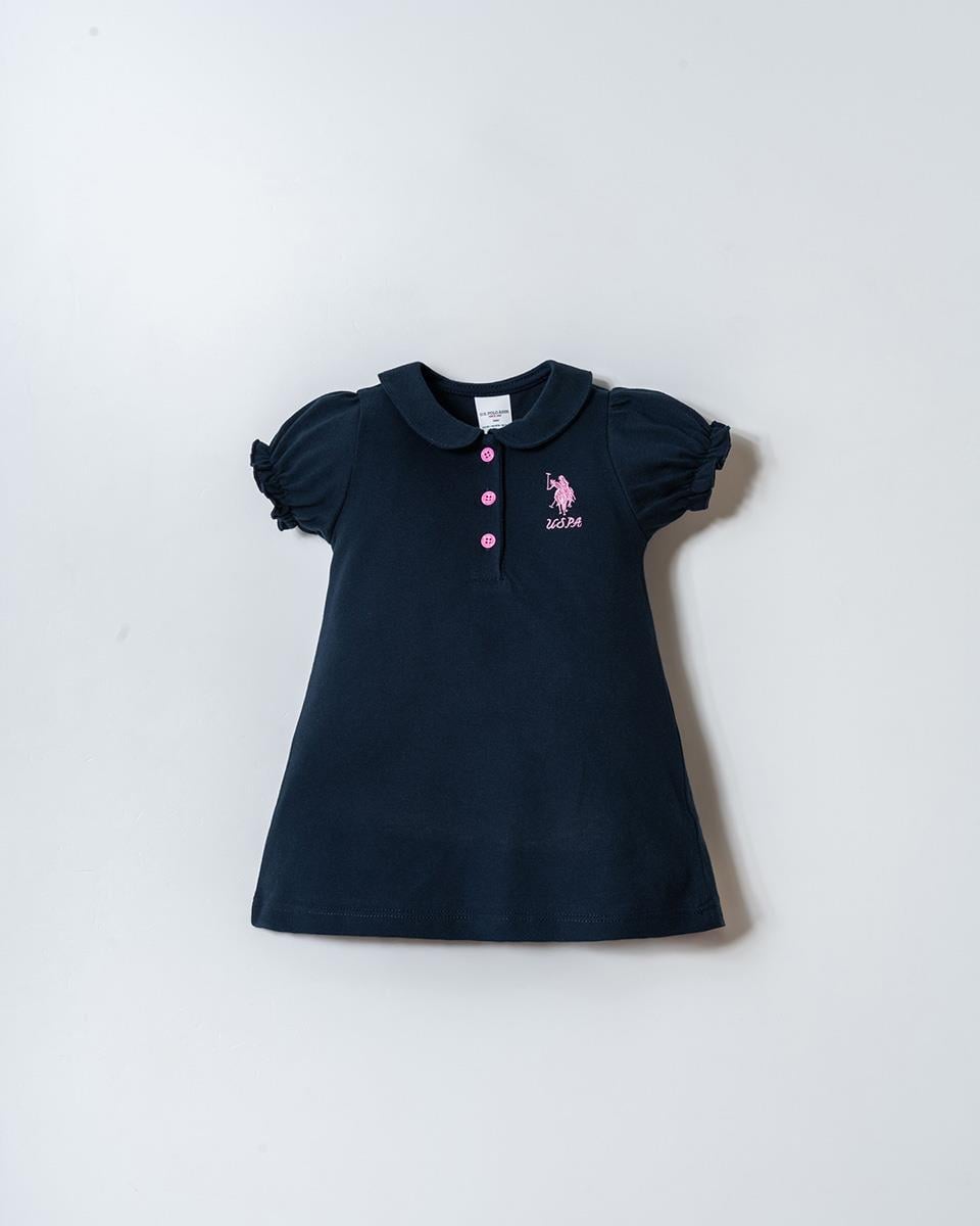 U.S. Polo Assn Kız Bebek Elbise Lacivert