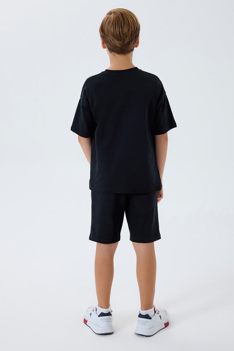 U.S. Polo Assn Erkek Çocuk Bermuda  2'li Takım Siyah