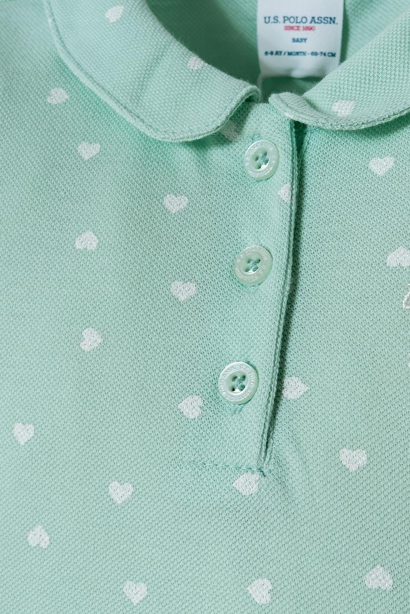 U.S. Polo Assn Kız Bebek  2 li Şort T-şhirt Takım Nil