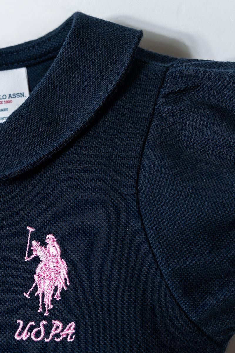 U.S. Polo Assn Kız Bebek Elbise Lacivert